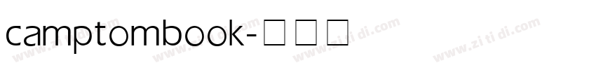 camptom book字体转换